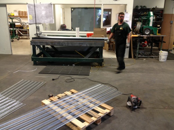 Mike in the prefab shop