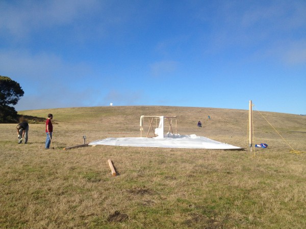 Laying out the spinnaker