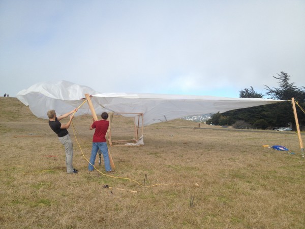 Yep, catching the wind!