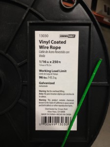Support wires for shade cloth