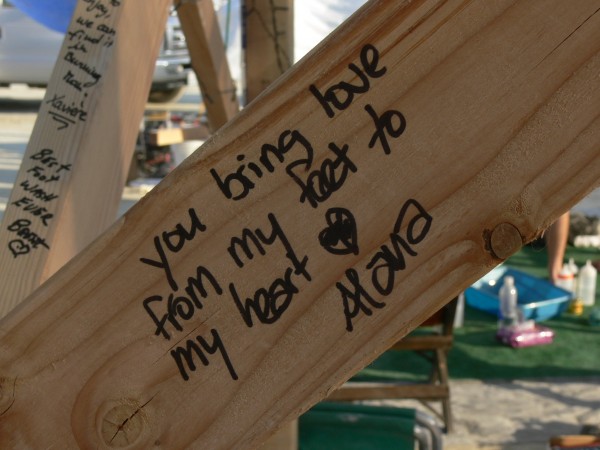 You bring love from my feet to my heart -- Alana