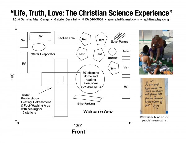 Revised 2014 Christian Science at Burning Man camp placement layout