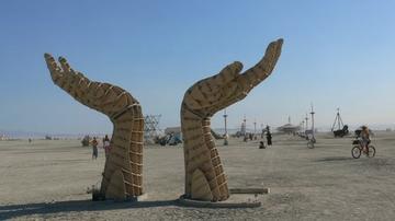 Burning Man hands